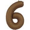 34 inch-es 6 Matt Barna - Chocolate Brown Számos Super Shape Fólia Lufi