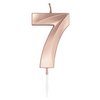 7-es Metál Rosegold Szülinapi Számgyertya