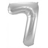 34 inch-es 7 Ezüst - Silver Számos Super Shape Fólia Lufi