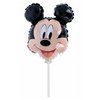 Disney Mikiegér Fej Fólia Lufi Pálcán, 23 cm