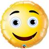 9 inch-es Smiley Face Fólia Lufi Pálcán