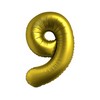 34 inch-es 9 Chrome Gold Számos Super Shape Fólia Lufi