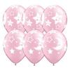 11 inch-es Baby Moon and Stars Pearl Pink Lufi Babaszületésre (25 db/csomag)