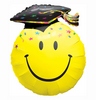 36 inch-es Smile Face Party Grad Ballagási Héliumos Fólia Lufi