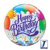 22 inch-es Birthday Balloons & Candles Szülinapi Bubble Lufi