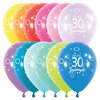 11 inch-es Boldog 30. Szülinapot Assortment Szülinapi Lufi (6 db/csomag)
