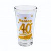 Boldog 40. Szülinapot Pálinkás Feles Üvegpohár