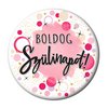 Boldog Szülinapot Dots & Sparkles Pink Szülinapi Kitűző - 5,5 cm