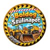 Boldog Szülinapot Markoló és Teherautó Szülinapi Kitűző - 5,5 cm