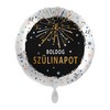 17 inch-es Boldog Szülinapot Csillagos Fólia Lufi