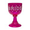 Bride Feliratú Rózsaszín Csillogó Kehely Lánybúcsúra