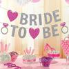 Bride To Be Csillogó Banner Dekoráció Lánybúcsúra - 365 cm