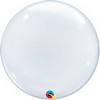24 inch-es Clear - Átlátszó Héliumos Deco Bubble Lufi