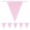 Kicsi Pink Glitteres Zászlófüzér - 6 m