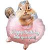Birthday Chipmunk Balerina Mókus Szülinapi Junior Shape Fólia Lufi