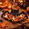 Denevér Alakú Műanyag Kínálótál Halloweenra - Fekete, 30 cm