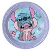 Disney Stitch - Angel Cute Papír Parti Tányér - 20 cm, 8 db-os