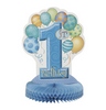 First Birthday Balloons Blue - Első Szülinapi Parti Asztaldekoráció