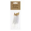 Fehér Arany Dekorációs Toll, 6 db-os