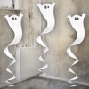 Fehér Szellem Spirális Halloween Dekoráció - 90 cm
