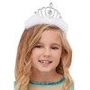 Fehér Tollas Hercegnő Tiara Kövekkel