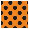 Narancssárga-Fekete Parti Szalvéta Halloweenre - 33 cm x 33 cm, 16 db-os