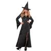 Fekete Női Boszorkány Jelmez Halloween-re