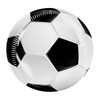 Football - Foci Mintás Papír Parti Tányér - 23 cm, 10 db-os
