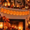 Halloween Tök Dekorációs Papír Füzér - 3 m