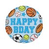 18 inch-es Happy Birthday Boy Patches Fólia Lufi