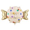 Happy Birthday Feliratú Cukorka Formájú Fólia Lufi