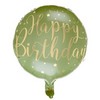 18 inch-es Happy Birthday Pasztel Zöld Szülinapi Fólia Lufi