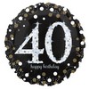 18 inch-es 40-es Happy Birthday Sparkling Születésnapi Fólia Lufi