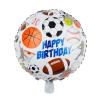 18 inch-es Happy Birthday Sport Labdák Szülinapi Fólia Lufi