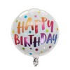 18 inch-es Happy Birthday Colorful Dost Szülinapi Fólia Lufi