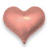 Ibrex Metál RózsaArany Szív Alakú Héliumos Fólia Lufi, 46 cm