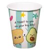 Kawaii Szülinapi Papír Parti Pohár - 250 ml, 8 db-os