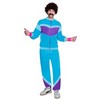 Kék Retro Férfi Melegítő Szett, M/L-es