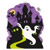 Kísértetház Karton Dekoráció Halloweenre - 40 cm