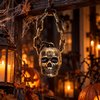 Koponya Láncon Halloween Dekoráció