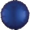 18 inch-es Matt Kék - Silk Navy Blue Kerek Fólia Lufi