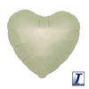 Ibrex 14 inch-es Metallic Ivory Szív Fólia Lufi