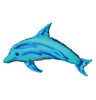 Delfin - Ocean Blue Dolphin Mini Shape Fólia Lufi Pálcán