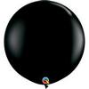 3 feet-es Onyx Black (Fashion) Kerek Latex Lufi (2 db/csomag)