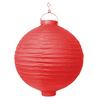 Piros Világító Gömb Lampion - 20 cm