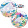 22 inch-es Mermaid Bday Party - Hableány Szülinapi Bubble Lufi
