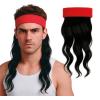 Retro Fél Paróka Piros Fejpánttal