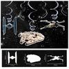 Star Wars Spirális Függő Dekoráció - 6 db-os