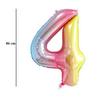 Hatalmas Számos Színes - Rainbow 4-es Héliumos Lufi, 86 cm