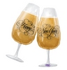 New Years Toasting Glasses Szilveszteri Super Shape Héliumos Fólia Lufi